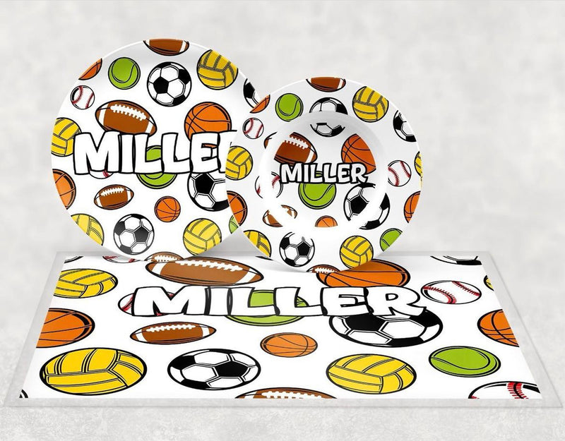 Personalized Placemat | New Sports Balls SP13