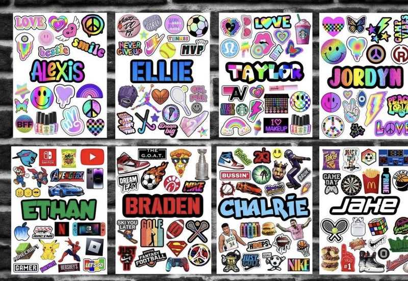 CAMP | PERSONALIZED STICKERS