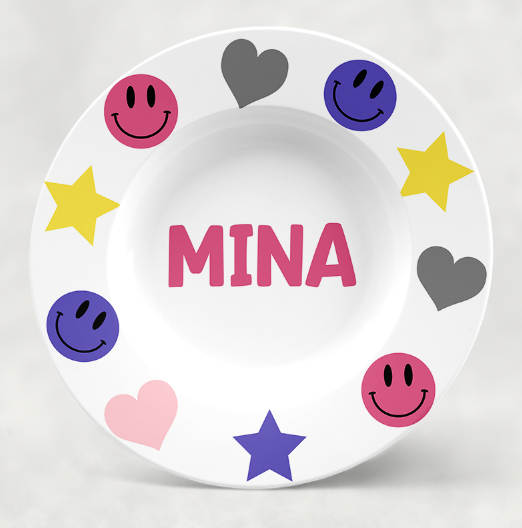 Personalized Bowl | Girl Emoji EM3