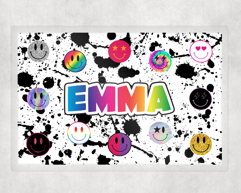 Personalized Placemat | Rainbow Emojis EM5