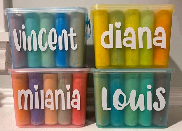 PARTY FAVORS | PERSONALIZED CHALK BUCKETS