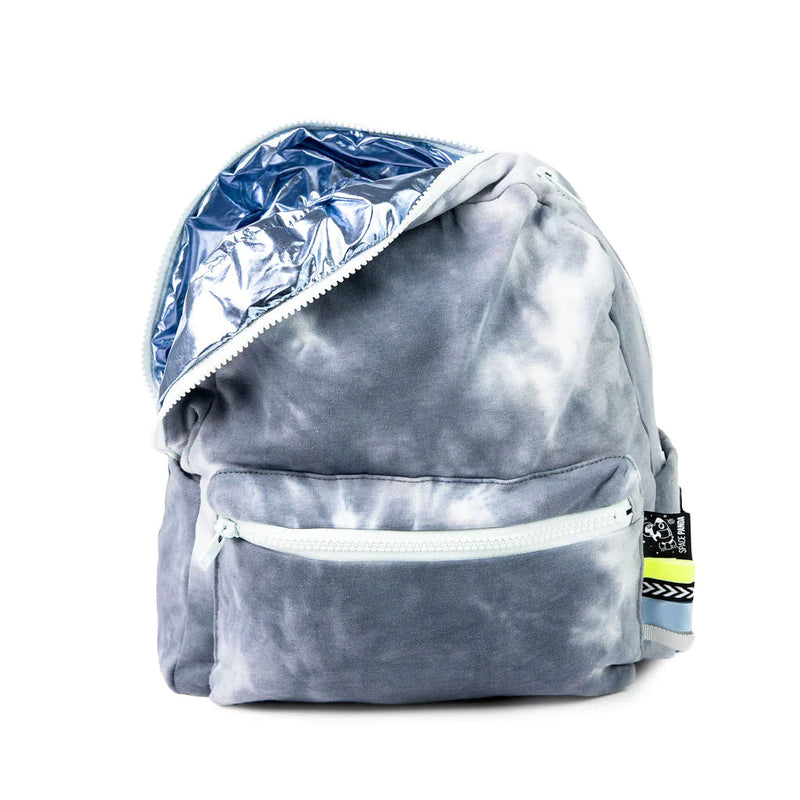 Space Panda Backpack | Large Blue Tie Dye