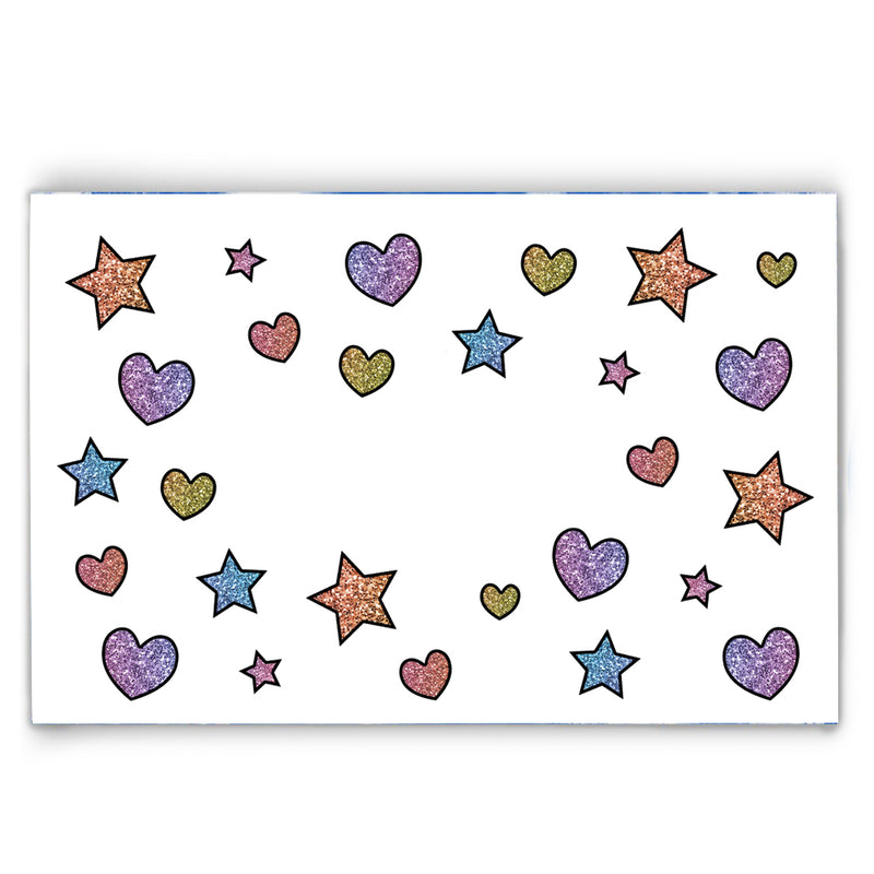 Personalized Placemat | Sparkle Hearts & Stars - H2