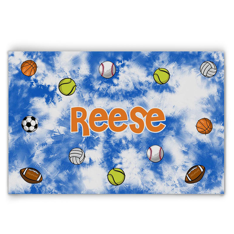Personalized Placemat | Floating Sports Balls SP2