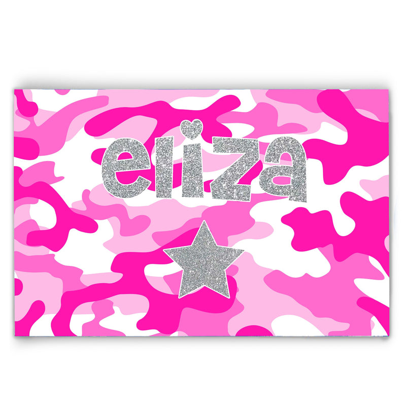 Personalized Placemat | Pink Camo CM2