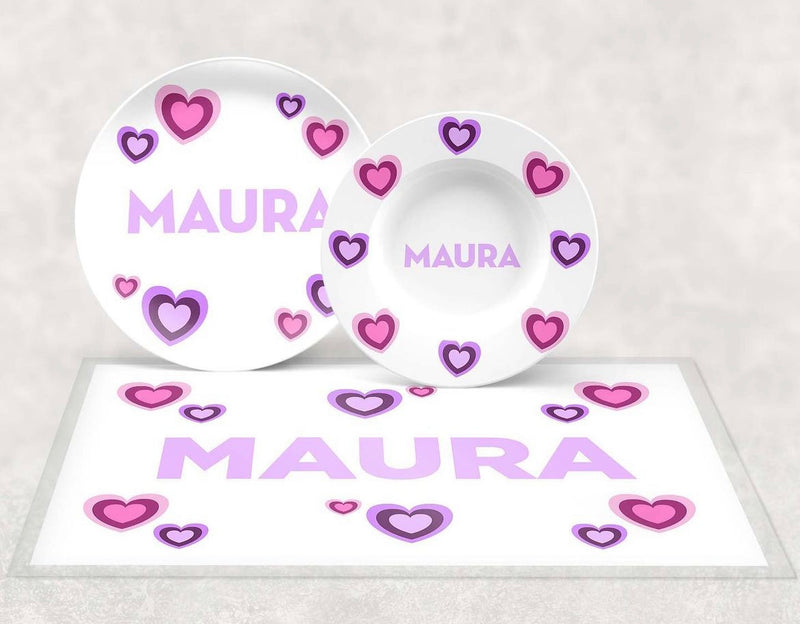 Personalized Placemat | Power Puff Hearts H6