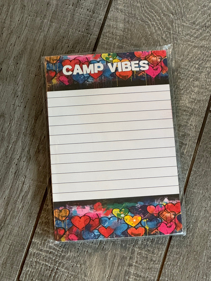 CAMP | CAMP VIBES LINED STATIONERY | 25 SHEETS 15 ENVELOPES