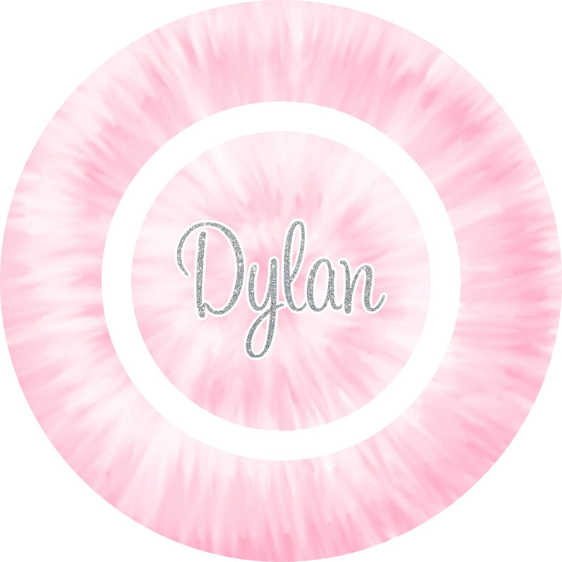 Personalized Bowl | Tight Pink Tie Dye