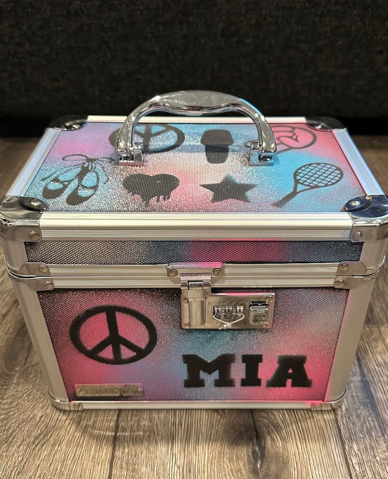 CAMP | PERSONALIZED SPRAY PAINTED LOCK BOX