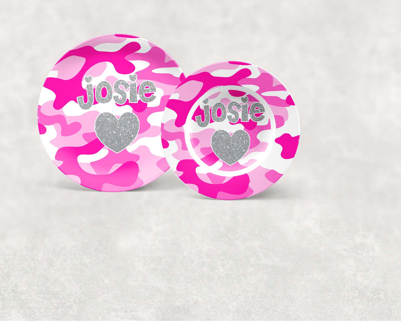 Personalized Plate | Pink Camo CM2