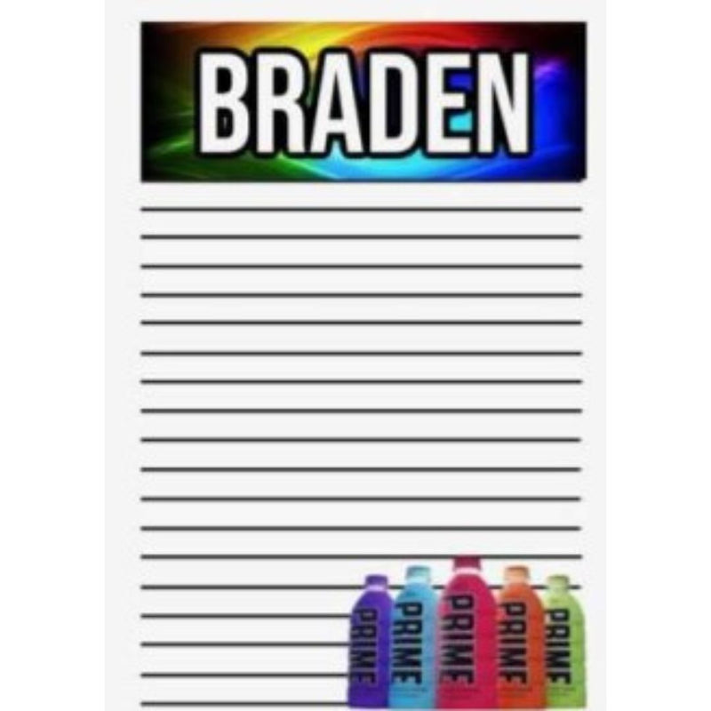 CAMP | PERSONALIZED RAINBOW PRIME STATIONERY | 50 SHEETS