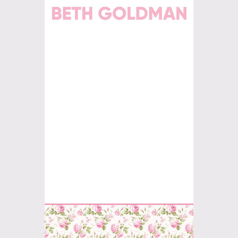 GIFTS | ROSEBUD PERSONALIZED NOTEPAD