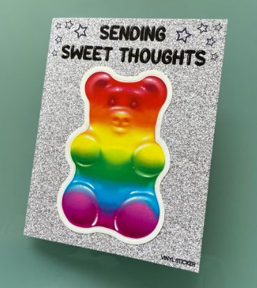 CAMP | FROM HOME GUMMY BEAR STICKER NOTE CARD