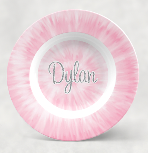 Personalized Bowl | Tight Pink Tie Dye - TD7