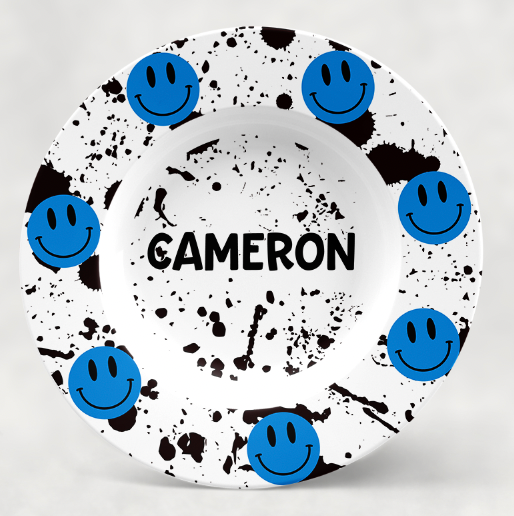 Personalized Bowl | Blue Emojis