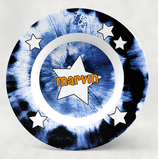 Personalized Bowl | Navy w/ Stars