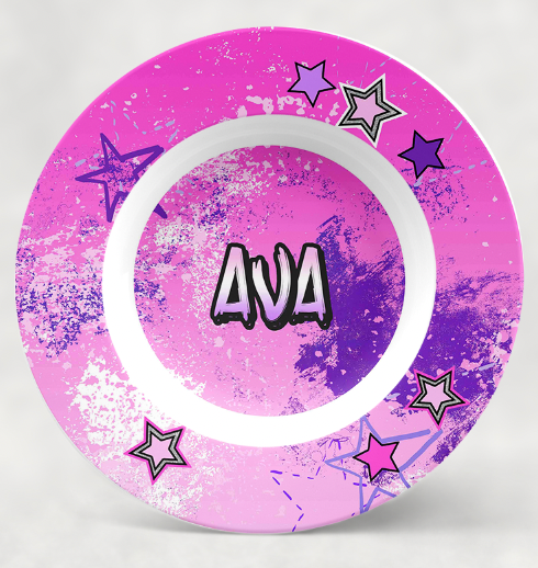 Personalized Bowl | Textured Stars ST3
