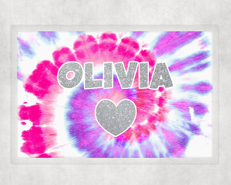 Personalized Placemat | Pinks Tie Dye - TD2