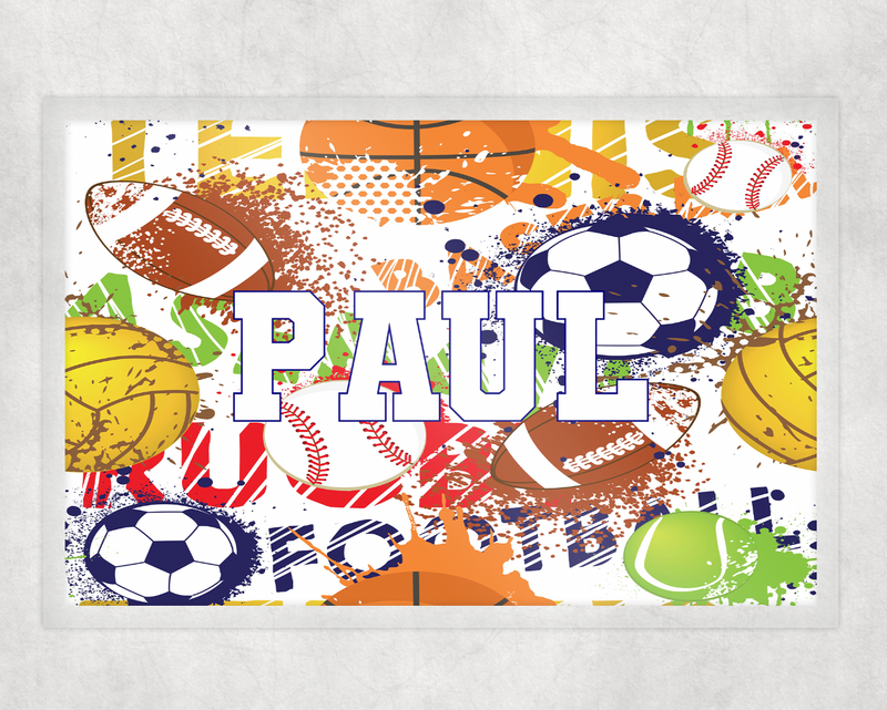 Personalized Placemat | Splatter Sports