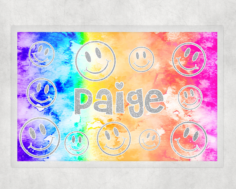 Personalized Placemat | Watercolor Emojis EM1