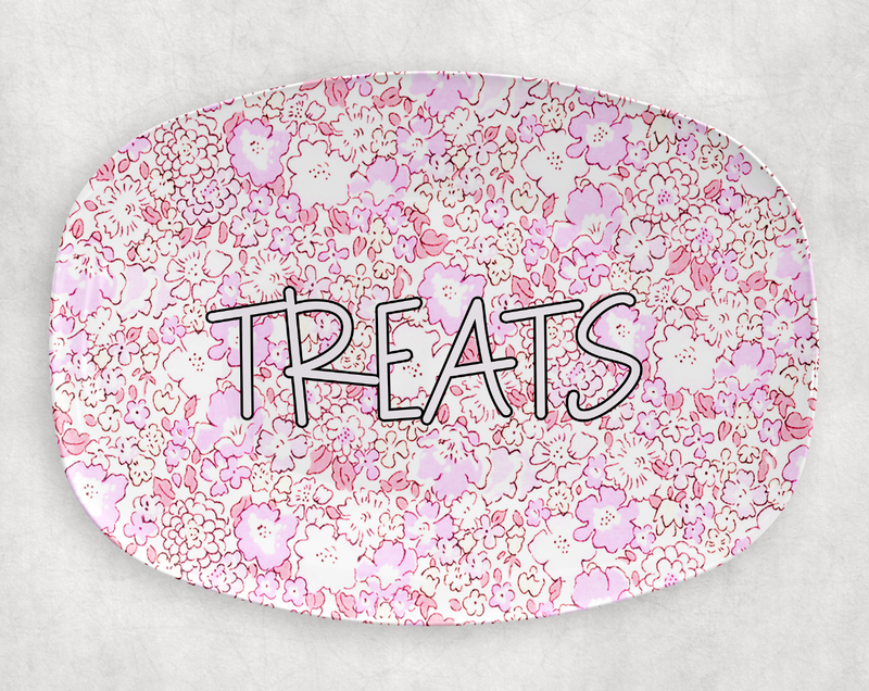 Personalized Platter | Dainty Floral Treats