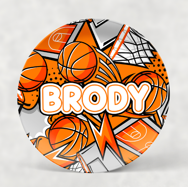 Personalized Plate | Graffiti Basketball SP16