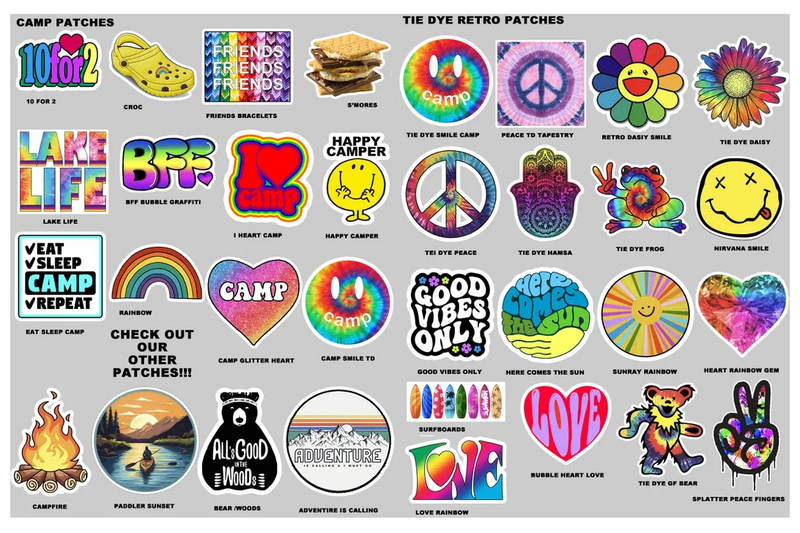 CAMP | SUBWAY NAME PATCH DECAL HOODIE (up to 8 PATCHES)