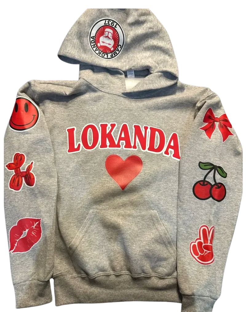 CAMP | SUBWAY NAME PATCH DECAL HOODIE (up to 8 PATCHES)