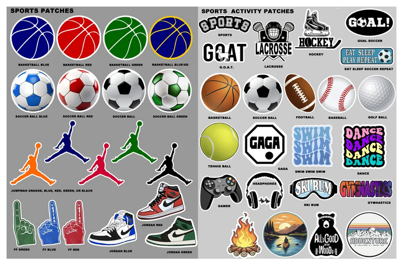 CAMP | VARSITY NAME PATCH DECAL HOODIE (up to 8 PATCHES)