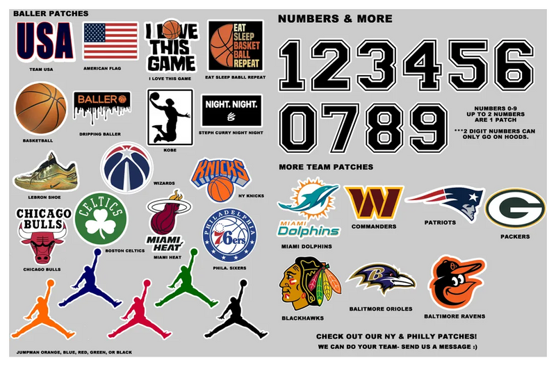 CAMP | VARSITY NAME PATCH DECAL HOODIE (up to 8 PATCHES)