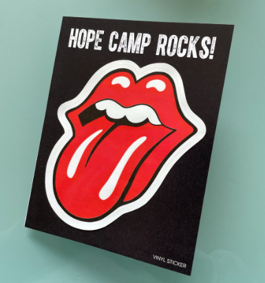 CAMP | FROM HOME TONGUE STICKER NOTE CARD