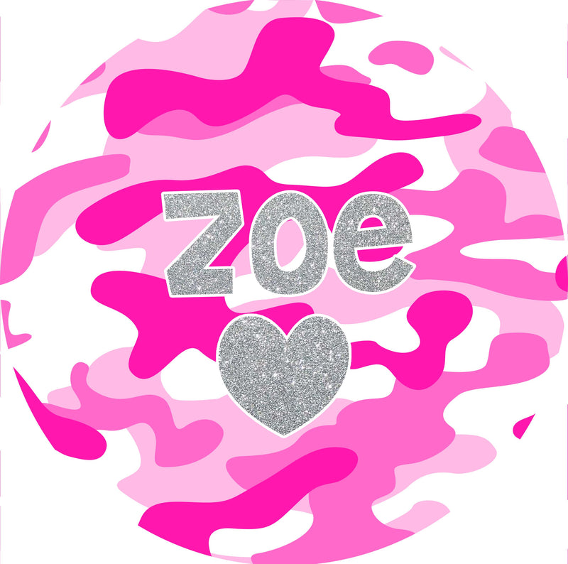 Personalized Plate | Pink Camo