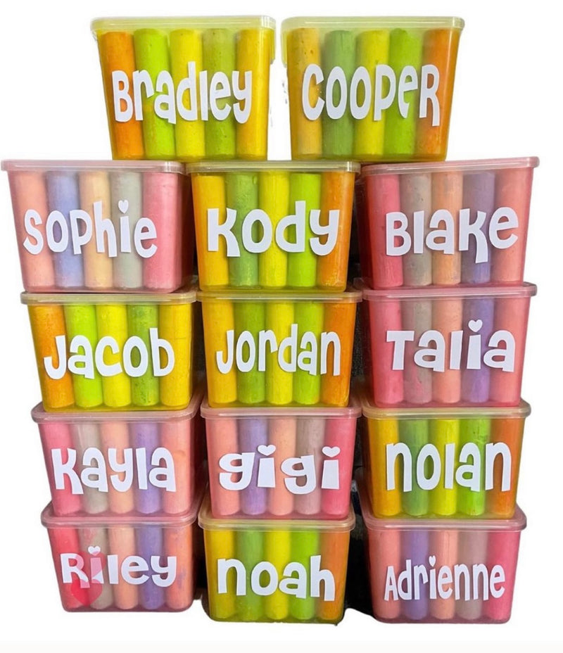 PARTY FAVORS | PERSONALIZED CHALK BUCKETS