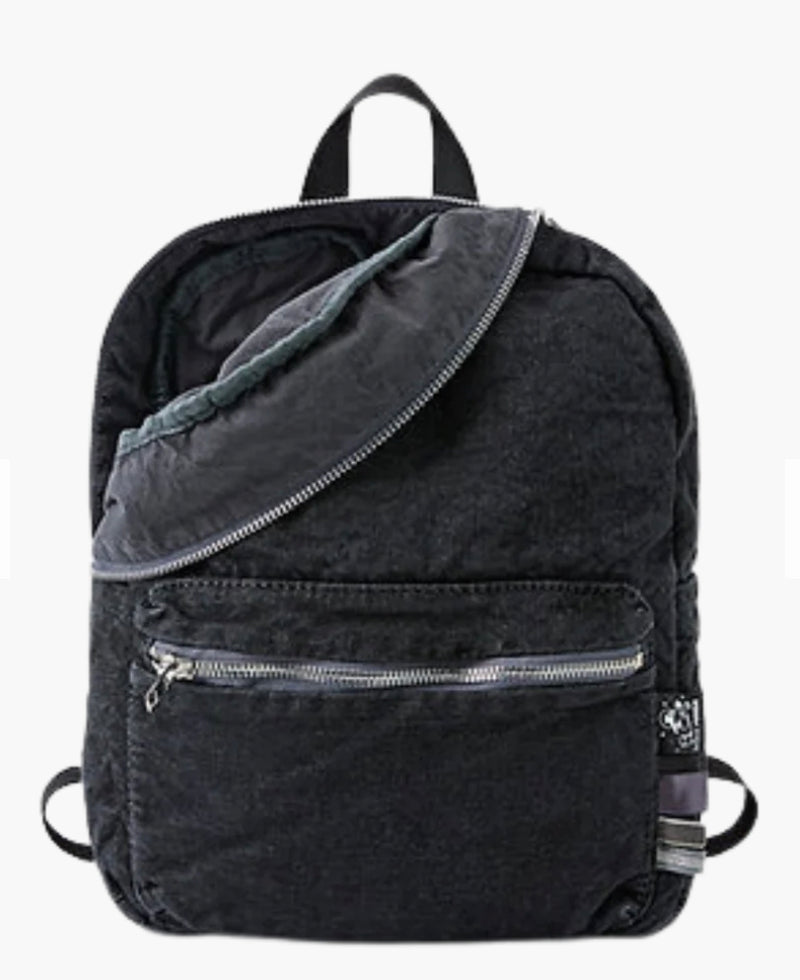 Space Panda Backpack | Black Denim