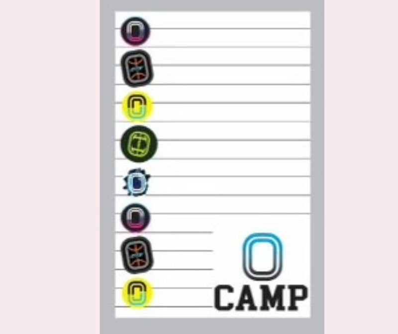 CAMP | FUN AND TRENDY STATIONERY | 20 SHEETS 10 ENVELOPES