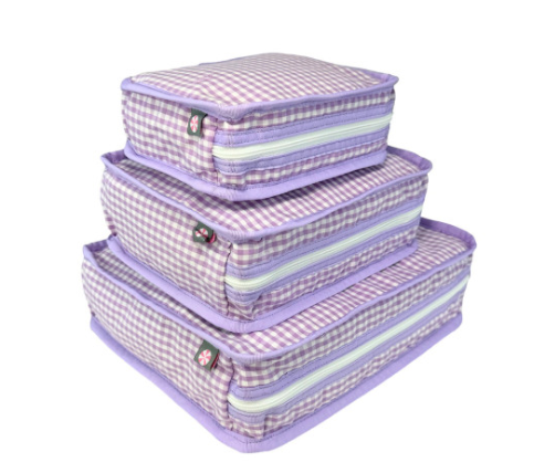 Packing Cubes | Purple Seersucker