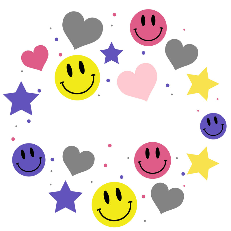 Personalized Plate | Emojis, Hearts & Stars