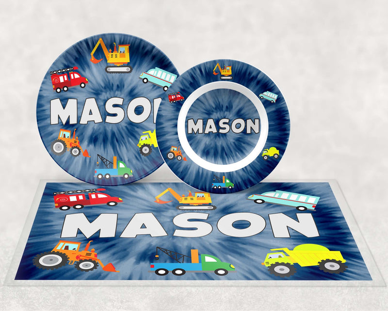 Personalized Placemat | Mixed Trucks