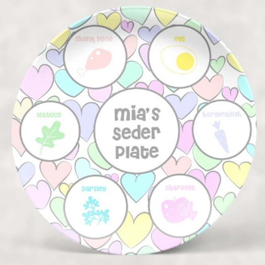 PASSOVER | PASTEL HEARTS SEDER PLATE