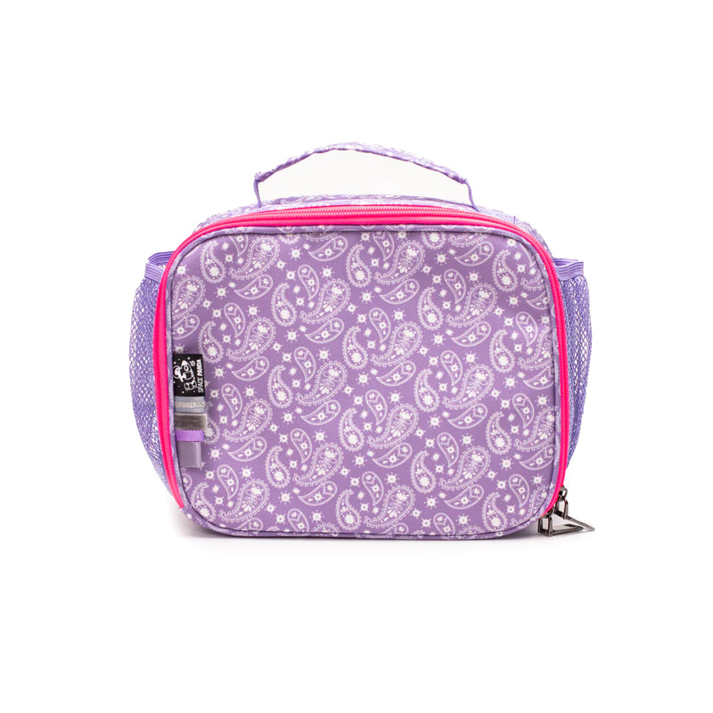 Space Panda Lunch Bag | Purple Paisley