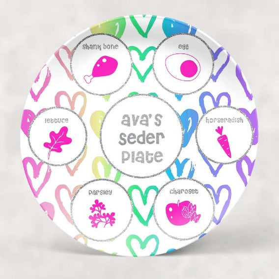 PASSOVER | NEON HEARTS SEDER PLATE