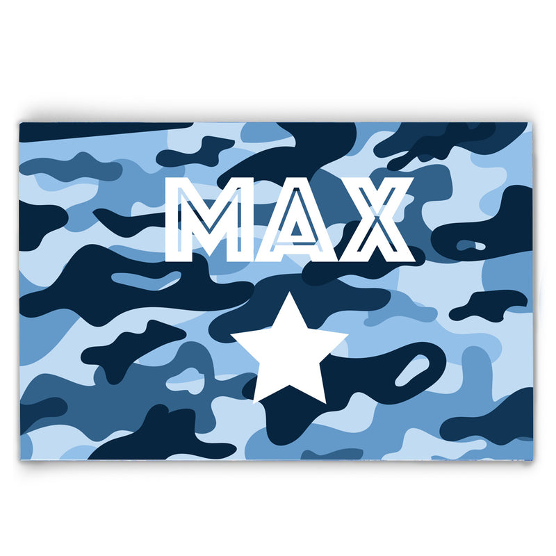 Personalized Placemat | Blue Camo