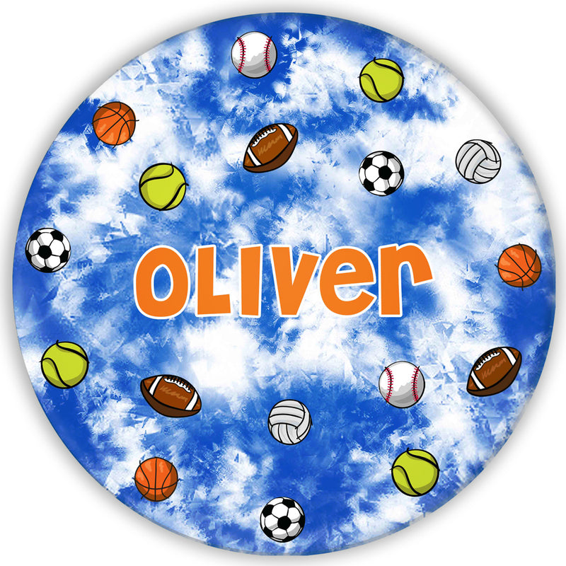 Personalized Plate | Floating Sports Balls